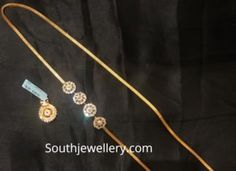 Diamond Mugappu, Mugappu Designs, Thali Chains, Thali Chain, Mangalsutra Chain