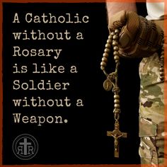 Padre Pio Rosary, Rosary Quotes Catholic, The Rosary Quotes, Rosary Quotes, Combat Rosary, Catholic Gentleman, St Padre Pio, Saint Quotes Catholic, Praying The Rosary