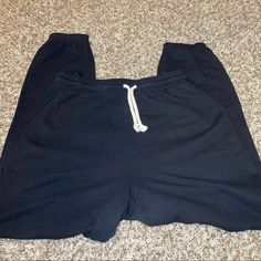 Womens Shein Sweatpants Black With White String Size Small Brand New. In Great Condition Black Trousers For Loungewear, Black Bottoms With Pockets For Loungewear, Black Loungewear Bottoms With Pockets, Black Lounge Bottoms With Pockets, Black Casual Bottoms With Pockets, Black Joggers For Loungewear, Shein Sweatpants, Sweatpants Black, Shein Pants