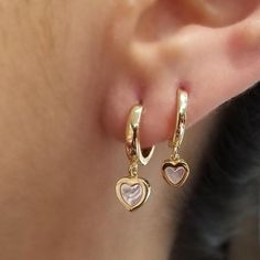 Medium Mother Pearl Heart Huggie Earrings by Kury - Available at SHOPKURY.COM. Free Shipping on orders over $200. Trusted jewelers since 1965, from San Juan, Puerto Rico. The Bling Ring, Huggie Earring, Pearl Heart, Dangle Hoop Earrings, Dope Jewelry, Classy Jewelry, Fancy Jewellery, Jewelry Lookbook, Fancy Jewelry