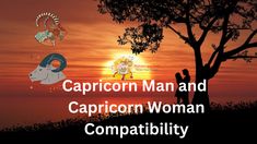 capricorn man and capricon woman compabily with the sun in the background