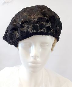 Black  lace   beret , soft   hat, warm hat,takes the artist  They are suitable for heads from 22 inches (56 cm) to 23 inches (58 cm). All items are custom made, if your head is bigger or smaller, please measure your head and send the measurements to my mailbox. Hat depth is 7 to 8 inches Wash at 30 degrees Black Flat Cap For Party, Elegant Adjustable Black Beret, Elegant Flat Cap, One Size Fits Most, Elegant One-size Flat Cap, Elegant One Size Fits Most Flat Cap, Elegant Beanie Hat One Size, Black Flat Cap For Spring, Elegant Fitted Beanie Hat, Black One Size Costume Cap