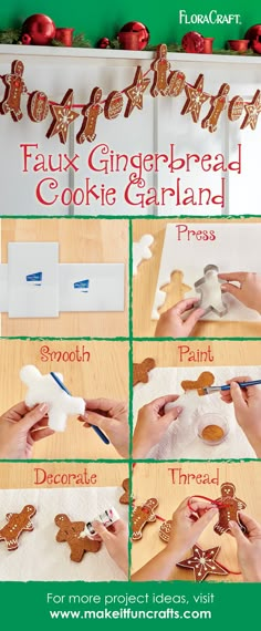 the instructions for how to make gingerbread cookies