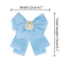 Fancy Cute Bowknot Necktie for School Uniform. Bow tie brooches for Women Light up your outfits. Bowtie with a pearl in the middle, and the pin is on the back, elegant, and easy to use. The locking brooch pin back can make you clip your bowknot quickly and easily. It is super easy to put on and stays in place. Specification: 1. Beads Bowtie: This beautiful pre-tied bow tie with clip closure, and faux pearls designed bow tie is lovely and quick. 2. Stand Out from the Crowd: This bowknot brooch pi Elegant Hair Accessories With Satin Bow As Gift, Elegant Satin Bow Hair Accessories Gift, Elegant Blue Brooch Pins, Elegant Blue Brooch, Elegant Blue Wedding Brooches, Elegant Bow Tie Hair Accessories As Gift, Elegant Bow Tie Hair Accessories For Gift, Formal Brooches With Satin Bow, Elegant Hair Accessories With Bow Tie For Gifts