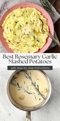 the best rosemary garlic mashed potatoes with step - by - step instructions