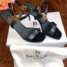 Balmain Sandale Pernille Worn Slightly Balmain Shoes, Shoes Women Heels, Limited Time, Shoes Heels, Women Shoes, Heels, Black, Color