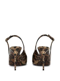 Find DOLCE & GABBANA Kim Dolce&gabbana Leopard-print Slingback Pumps on Editorialist. dark brown goatskin/calfskin all-over leopard print slingback strap pointed toe branded insole high heel Dr Shoes, Dg Logo, Leopard Heels, Slingbacks, Pretty Shoes, Slingback Pump, Printed Leather, Leather Pumps, Accessories Unique