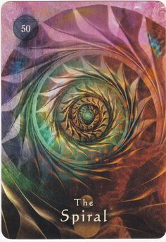 the spiral book cover with an abstract design