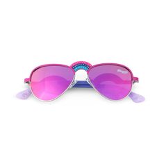 The Fuschia Flares Ibiza Beach Kids' Sunglasses from Bling2o are perfect for children aged 6 and up, bringing vibrant style to any sunny adventure. With a dazzling fuschia flare design, these trendy sunglasses offer full UV protection to keep your little one's eyes safe while they enjoy outdoor fun. Designed for smaller faces, these lightweight and durable sunglasses are both fashionable and functional, making them the ideal accessory for beach days, playground outings, or family vacations. Let Playful Multicolor Sunglasses With Mirrored Lenses, Pink Aviator Sunglasses With Gradient Lenses For Beach, Fun Purple Sunglasses For Beach, Fun Purple Sunglasses For The Beach, Pink Polarized Aviator Sunglasses For The Beach, Playful Pink Polarized Sunglasses, Novelty Sunglasses, Ibiza Beach, Vibrant Style