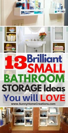 bathroom storage ideas for small bathrooms that are easy to do with the kids and they will love them