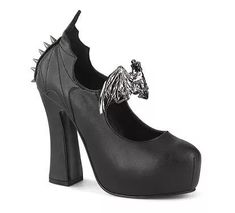 DEMON-18 Platform High Heels Gothic Heels, Goth Heels, Demonia Shoes, Alternative Shoes, Gothic Boots, Pleaser Shoes, Attitude Clothing, Patent Shoes, 5 Inch Heels