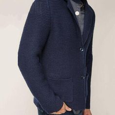 Men's Knitted Lapel Long-sleeved Sweater Cardigan Coat Casual Navy Blue Jacket | eBay Navy Blue Jacket, Sleeved Sweater, Photography Lighting, Men's Knit, Tag Sale, Casual Coat, Blue Jacket, Cardigan Coat, Light Photography