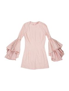 Marques' Almeida A-Line DressPinkRuffle EmbellishmentLong Sleeve with Mock NeckConcealed Zip Closure at BackFit:Dresses by Marques' Almeida typically fit true to size. Mock Neck Mini Dress, Mock Neck, A Line, Dress Outfits, Mini Dress, Clothes For Women, Dresses, Clothes