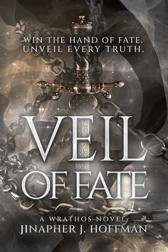 the cover for veil of fate by stephen j hofman, with an image of a