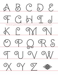 the alphabet is lined up and ready to be used in this drawing lesson for kids