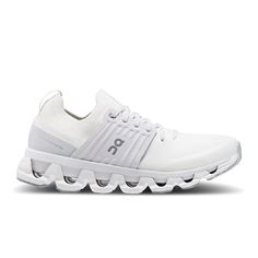 On Running Cloudswift 3 Running Shoe (Women) - White/Frost Athletic - Running - Neutral - The Heel Shoe Fitters Urban Running, Cloudswift 3, Runing Shoes, European Shoes, Unique Socks, Long Distance Running, On Running, Shoe Size Chart, Womens Running Shoes