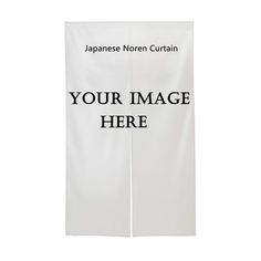 a white banner with the words your image here