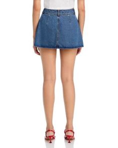 Steve Madden Marlowe Pleated Denim Skort Pleated Denim, Denim Skort, Steve Madden, Blue Denim, Pick Up, In Store, Buy Online, Free Shipping, Blue