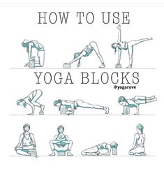 yoga poses for beginners to use their hands and feet, with the words how to use