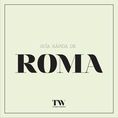 the title for'roma ', written in black and white on an off - white background