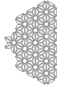 a black and white image of an intricate design