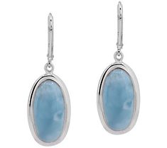 Bring a touch of glamour to your dressy or casual looks with these sky-hued cabochon dangle earrings. From Affinity® Gems. Elegant Larimar Jewelry For Formal Events, Elegant Larimar Cabochon Jewelry, Elegant Larimar Jewelry, Elegant Larimar Dangle Earrings, Underworld, Sterling Earrings, Casual Looks, Dangle Earrings, Jewelry Earrings