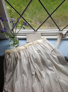 "beautiful strong petticoat waist 81 cm 32\" with beautiful embroidery work at the flounce. this petticoat has a new waist band and several repairs. at the back near the waist line you see some stains. a little cotton crochet flower hides a stain. I didn't wash this skirt, to keep the beautiful cream white color. length 99 cm 39\" my model has waist 54 cm . for her the skirt was made a bit smaller in the waist. only for the photo shoot If you want I can make the waist smaller for for you." Petticoat Skirt, Wedding Coat, Cream White Color, Wedding Gloves, Ivory Wedding, Lace Ribbon, Cotton Crochet, Crochet Flower, Embroidery Work