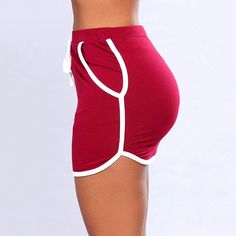 Summer Women Package Hip High Elasticity Stripe Stitching Mini Skirt Short Pollera, Skirt Images, Hot Short, Dance Shorts, Tennis Skirts, Pants Women Fashion, A Line Shorts, Sports Skirts, Skirt White