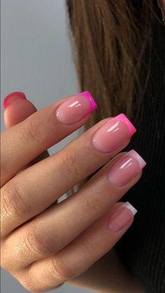 40+ Milky Pink Nails You Can't Get Around This Year brings together the best Nagel Inspo with trendy Nagellack shades. Perfect for summery nails and casual nails alike, these milky nails range from subtle, short cute classy nails to glitter pink designs. Featuring nail arts like Pink Nails OPI and subtle yet chic small classy nails, this collection has something for every style. Discover basic nails, Manikur Kuku, and even a touch of Kutek Disney charm for a playful, polished look this season. Pink Over Pink French Tip, Nails French With Color, French Tip Short Nails Pink, Acrylic Nail Designs Pink French Tips, Nice Nail Polish Colors, Different Shade Pink French Tip Nails, Different Shade Of Pink French Tip Nails, French Color Nails Design, French Tip With Twist