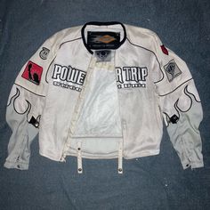 Cleaned Wash Needs A Zipper No Stains No Holes Pure Leather Open To Offers Power Trip, Biker Jacket, Shirt Jacket, Mens Jackets, Zipper, Jackets & Coats, Man Shop, Pure Products, Color