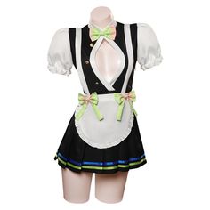 Maid Dress Cosplay Costume XXXL Fitted Harajuku Mini Dress For Costume Party, Fitted Harajuku Mini Dress, Fitted Short Sleeve Costume Dress, Anime Print Dress For Cosplay Events, Anime Costume Dress, Fantasy Dress For Costume Party And Cosplay Events, Harajuku Short Sleeve Cosplay Dress, Harajuku Style Fitted Cosplay Dress, Harajuku Style Short Sleeve Cosplay Dress