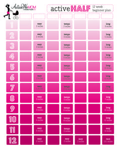 a pink and white poster with the words active half written in different font styles on it