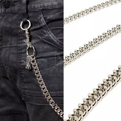 Multiple hook wallet chain Check out this special item for your style. - Crafted from stainless steel metal. - Expertly crafted. - Cool and masculine design. - Different thinkness options are available for both type. - Matches well with any style. - Definitely worth to collect! Wallet Chains, Masculine Design, Stylish Mens Fashion, Urban Street Style, Luggage Accessories, Wallet Chain, Tall Guys, Steel Metal, Cool Items