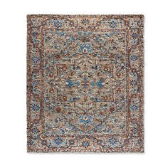 This hand-knotted rug will become the centerpiece of any room, thanks to its intricate medallion designs, multiple borders and distinctive abrash dyeing used to create color variations and shades found in authentic, antique rugs. This artistic, multicolored piece stands apart from industrially manufactured rugs. Wool, jute and cotton. Hand-knotted . Finished edging . Abrash dyed. Rug pad (sold separately) recommended for increased cushion and to help hold in place. For indoor use. Vacuum regular Medallion Design, Knotted Rug, Indoor Rugs, Rug Shopping, Hand Knotted Rugs, Antique Rugs, Rug Pad, Rich Color, Color Variations