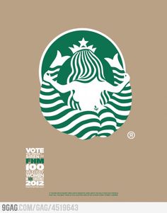 the starbucks coffee logo is shown in green and white, with stars on it's head