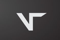 the letter v is made up of white letters on a black background with an arrow