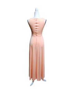 It’s the perfect ensemble for a spring or summer luncheon, dinner, or garden party. What a fabulous hostess dress this would be to greet your guests. The colors include a peach, pink, and orange delicate chiffon overlay and a peach dress. Approximate measurements: About 1 – 2 inch allowance for stretch Underarm to underarm measured flat: 15” to 17” (doubled is 30” – 34” stretched) Waist measured flat: 13” to 15” (doubled 26” - 30” stretched) Length of Under Dress: 57” Excellent condition. Free s Chic Chiffon Maxi Dress Non-stretch, Sheer Silk Chiffon V-neck Dress, Pink Chiffon Midi-length Maxi Dress, Sheer Chiffon V-neck Mini Dress, Orange Chiffon V-neck Dress, Hostess Dresses, Chiffon Overlay, Peach Dress, Under Dress