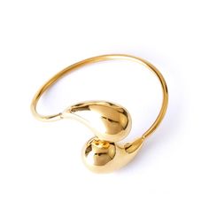 PRICES MAY VARY. ✅【Minimalist & Fashionable Design】The design of this beautiful open cuff bracelet is inspired by the shape of a teardrop. The bracelet features a minimalist design with chunky teardrop pendants on each end, enhancing allure to your wrist and adding a touch of elegance to any outfit. ✅【 Long-lasting Color Retention】Made from 18k gold-plated stainless steel, this tear drop open cuff bangle bracelet is lightweight, nickel-free, and hypoallergenic. Its enduring color retention ensur Adjustable Gold Cuff Bangle, Adjustable Teardrop Bracelet For Gifts, Adjustable Cuff Bangle In Yellow Gold, Modern Yellow Gold Open Cuff Bangle, Modern Twist Polished Bangle Cuff Bracelet, Minimalist Yellow Gold Open Cuff Bangle, Teardrop Jewelry, Open Cuff Bracelet, Open Bangle