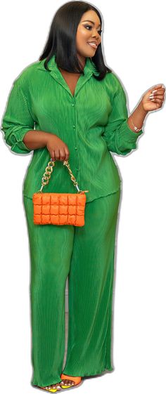 Chic Two-piece Long Sleeve Pantsuit, Casual Long Sleeve Sets For Office, Casual Long Sleeve Office Sets, Elegant Workwear Pantsuit With Matching Set, Chic Green Solid Color Sets, Elegant Matching Pant Set For Workwear, Two-piece Set For Workwear, Formal Two-piece Set For Spring, Formal Spring Two-piece Set