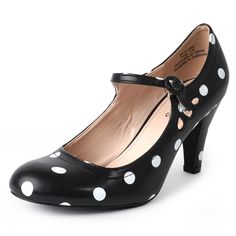 PRICES MAY VARY. BEST OF BOTH: The classic mary janes shoes for women look with an updated Oxford pattern. With their unique feminine flair, these heels are a must-have for every fashionable woman. RETRO FOR DAYS: 1950s shoes for women, this shoe is a throwback. Stand out at your next themed event. These mary janes will be great for bridal shoes and wedding shoe. SECURE AND ADJUSTABLE: These women's dress shoes have a adjustable buckle strap that adds a secure fit, allowing you to customize the 1950s Shoes, Women's Dress Shoes, Women Dress Shoes, Oxford Pumps, Shoe Image, Round Toe Shoes, Mary Jane Shoes Womens, Mary Jane Pumps, Dress Shoes Womens