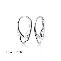 "Sterling Silver 925  Lever back Height: 18mm  Width: 10 mm  Weight 1 pair: 1,3g If you need to repair your earrings or make new ones, this lever back from \"Jewelets\" is perfect.  Suitable for any type of earring. The lever back has a strong hardened pin to hang the second element. Silver lever-back earrings feature a range of designs, from elegant and timeless to bold and unique. We pride ourselves on offering something for everyone, so you can find the perfect pair for any occasion. At Jewel Silver Huggie Earrings With Lever Back For Anniversary, Sterling Silver Huggie Earrings With Lever Back For Anniversary, Anniversary Huggie Earrings With Lever Back In Sterling Silver, Sterling Silver Lever Back Earrings For Anniversary, Everyday White Gold Earrings With Lever Back, Classic Sterling Silver Jewelry With Lever Back, Adjustable Silver Jewelry With Lever Back, Silver 14k Gold Earrings With Lever Back, Classic Silver Jewelry With Lever Back Ear Wires