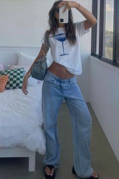 Mode Inspo, Mode Inspiration, Looks Vintage, Fashion Killa, Outfits Casuales, Fitness Inspo, Jean Outfits