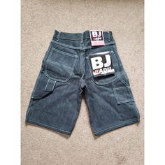 New Vintage Y2k Bj Badu Boys Sz 12 Baggy Jnco Style Black Raw Grunge Jean Short. Condition Is New With Tags. Shipped With Usps Ground Advantage. 90s Style Bottoms With Hip Pockets For Streetwear, Y2k Black Relaxed Fit Bottoms, Black Relaxed Fit Y2k Bottoms, Y2k Short Pants For Streetwear, 90s Style Short Bottoms For Streetwear, Black Y2k Relaxed Fit Bottoms, Y2k Style Short Pants With Pockets, Y2k Short Pants With Pockets, 90s Style Short Streetwear Bottoms