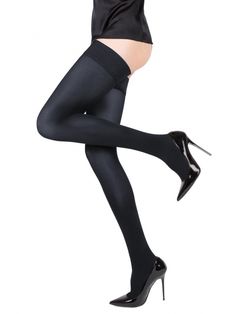 CLAUDIA Matte (Navy Blue) Elegant Thigh-high Compression Stockings, Elegant Thigh High Compression Stockings, Elegant Compression Thigh High Stockings, High Stretch Thigh High Hosiery For Night Out, Fitted Over-the-knee Stockings For Night Out, Trendy Fitted Thigh High Stockings, Fitted Thigh High Hosiery, High Stretch Thigh High Legwear For Night Out, Thigh High Legwear For Night Out With High Stretch