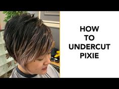 Under Cut Pixie Shaved Sides, Styling Short Hair With Undercut, Pixies With Undercut, Back Of Pixie Haircut Neckline Undercut, Womens Shaved Sides Haircut Short, Pixie With Undercut Fine Hair, Short Hair Shaved Undercut, Short Stacked Hair Undercut, Faux Undercut Tutorial