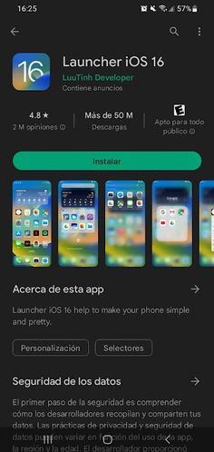 an image of the launcher app for iphones and ipads with icons on it