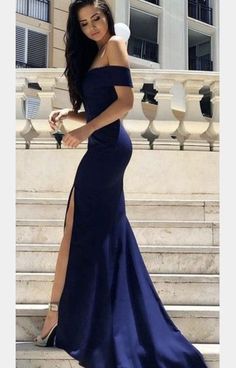 LP1190,Off+Shoulder+Mermaid+Prom+Dress,+Sexy+Prom+Dresses+with+Slit,+Long+Evening+Party+Dress 1,+Our+Email+Address: luckypromdress@yahoo.com 2,+when+you+order+please+tell+me+your+phone+number+for+shipping+needs+.(this+is+very+important+) if+you+need+customize+the+dress+color+and+size+,p... Bodycon Prom Dress, Navy Blue Prom Dress, 2023 Prom, Navy Blue Prom Dresses, Royal Blue Prom Dresses, 파티 드레스, Blue Dress Formal, Dresses 2023, Satin Prom Dress