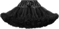 Cosplay Petticoat With Attached Cancan, Costume Petticoat With Tiered Skirt, Halloween Ruffled Petticoat For Party, Halloween Party Petticoat With Ruffles, Can-can Skirt For Costume Party, Can-can Petticoat For Costume Party, Black Ruffled Tutu Dress For Costume Party, Halloween Ruffled Mini Skirt For Party, Tulle Petticoat