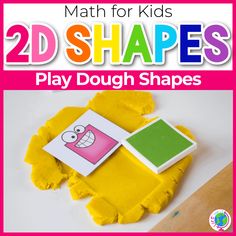 the cover of a play dough shapes book