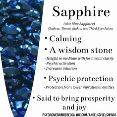 Sapphire crystal meaning Sapphire Magical Properties, Sapphire Meaning Gemstones, Sapphire Spiritual Meaning, Sapphire Crystal Meaning, Sapphire Stone Meaning, Sapphire Crystal, Faceted Spiritual Gemstones For Healing, Spiritual Healing Faceted Gemstones, Sapphire Meaning